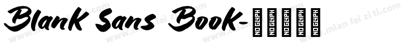 Blank Sans Book字体转换
